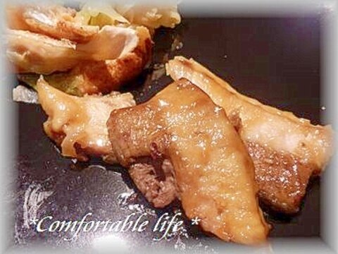 ★”豚バラ肉のレモンガーリック焼き